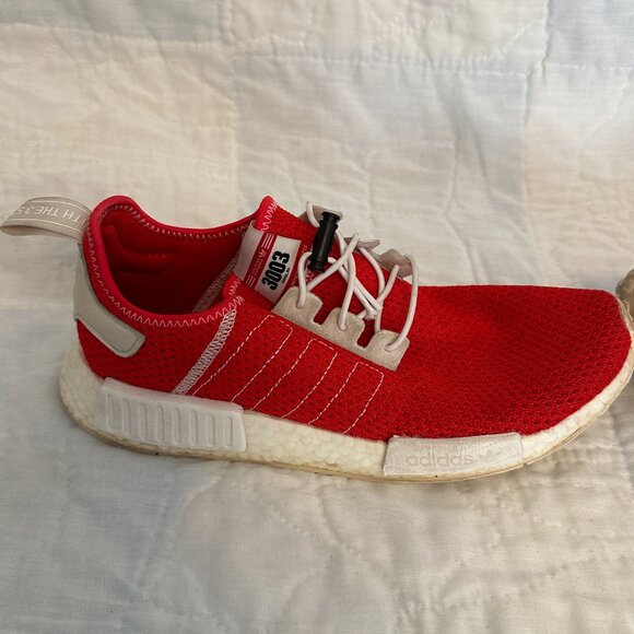 Adidas NMD R1 Active Red Sneaker Size 9 - Picture 4 of 14